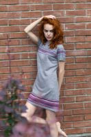 Трикотажное платье женское Ru201303